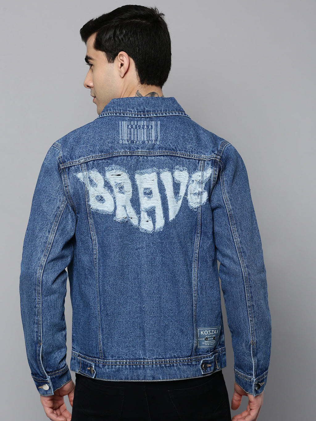 Men's Blue Washed Denim Jacket