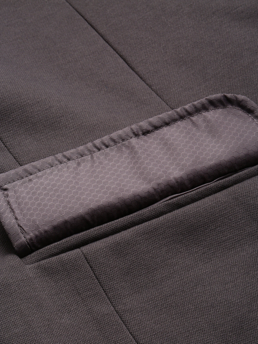 Men's Grey Slim-Fit Single Breasted Blazer