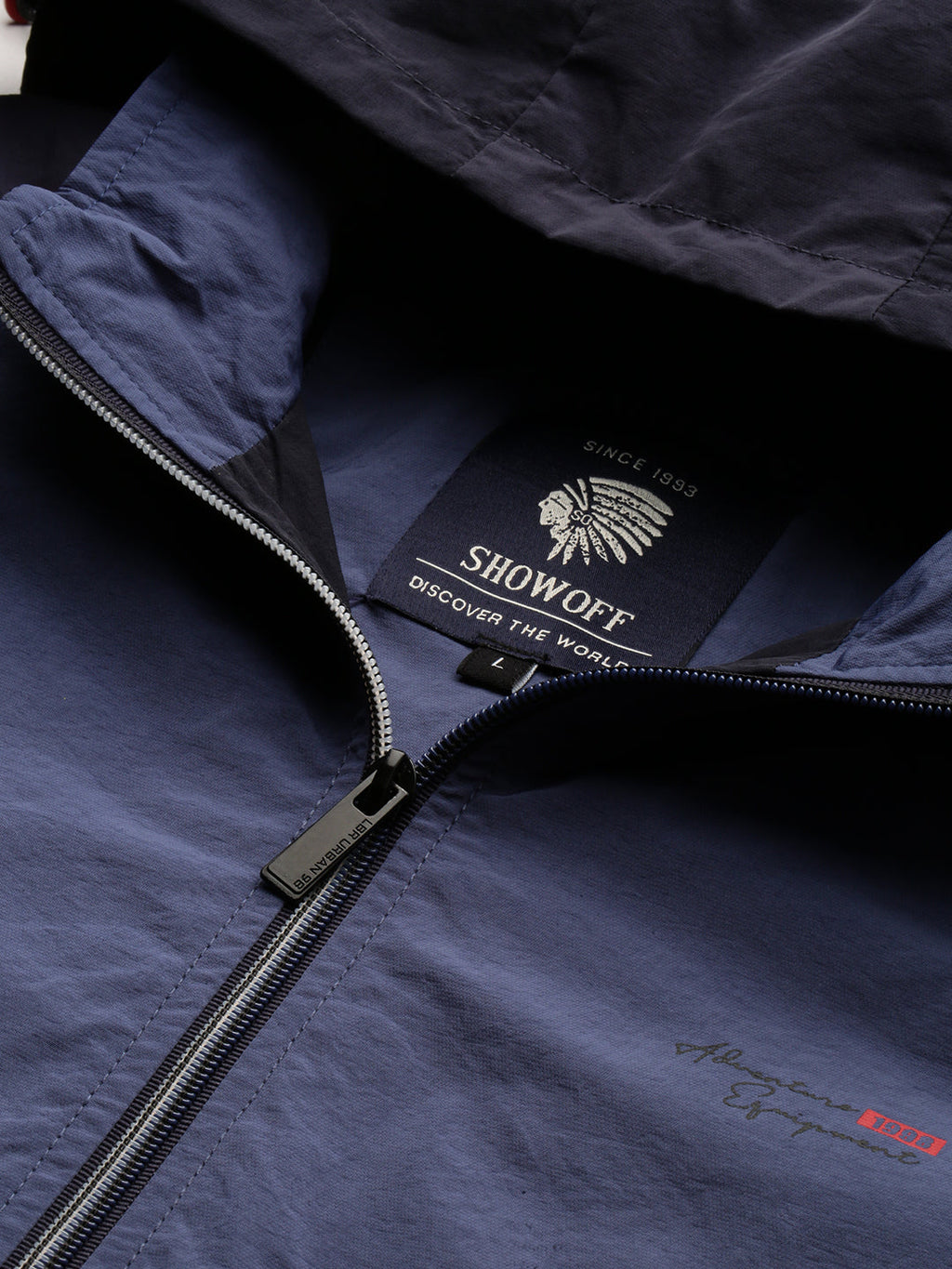 Men's Blue Colourblock Casual Bomber Jackets