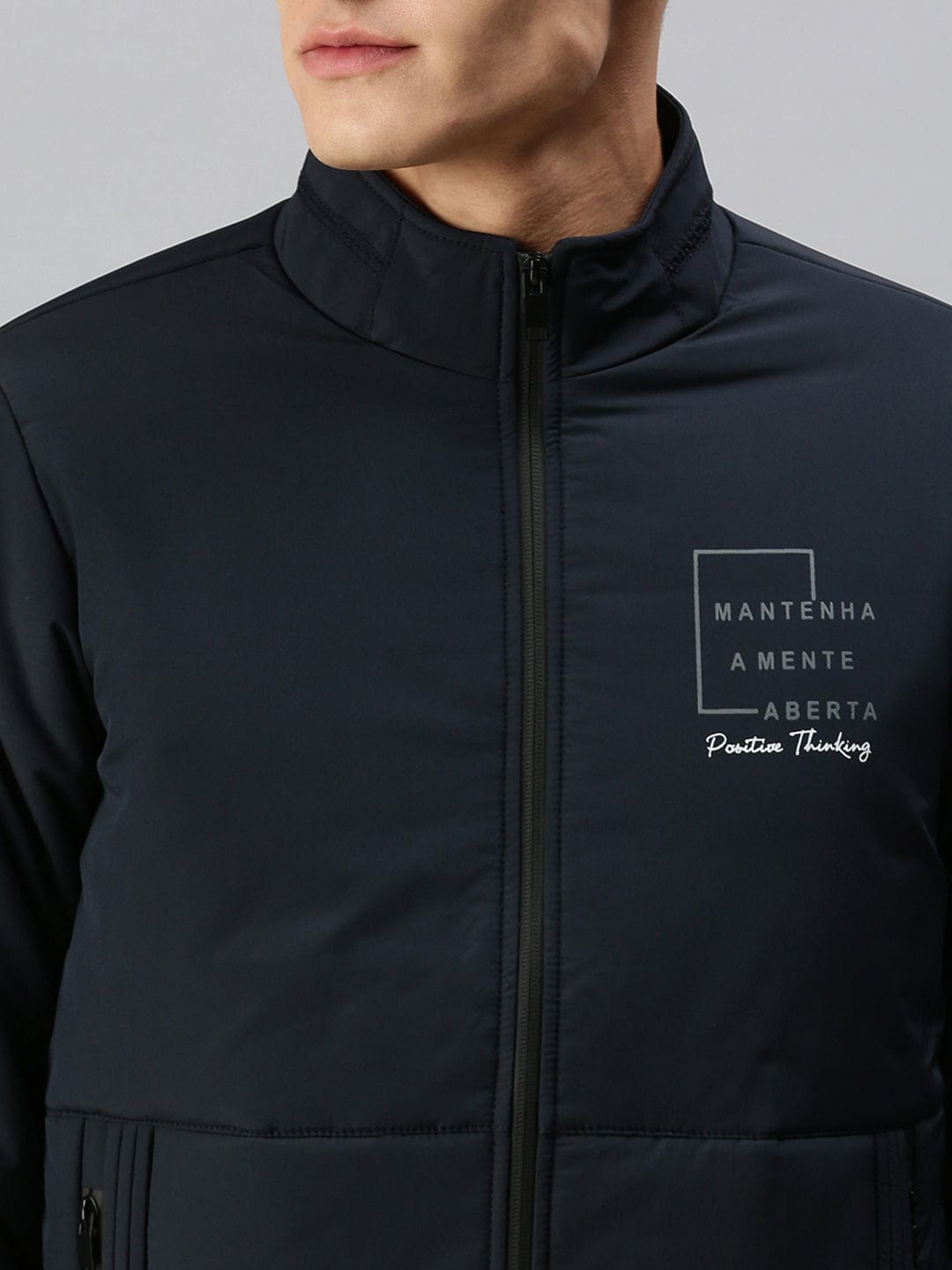 Men's Blue Bomber Jacket