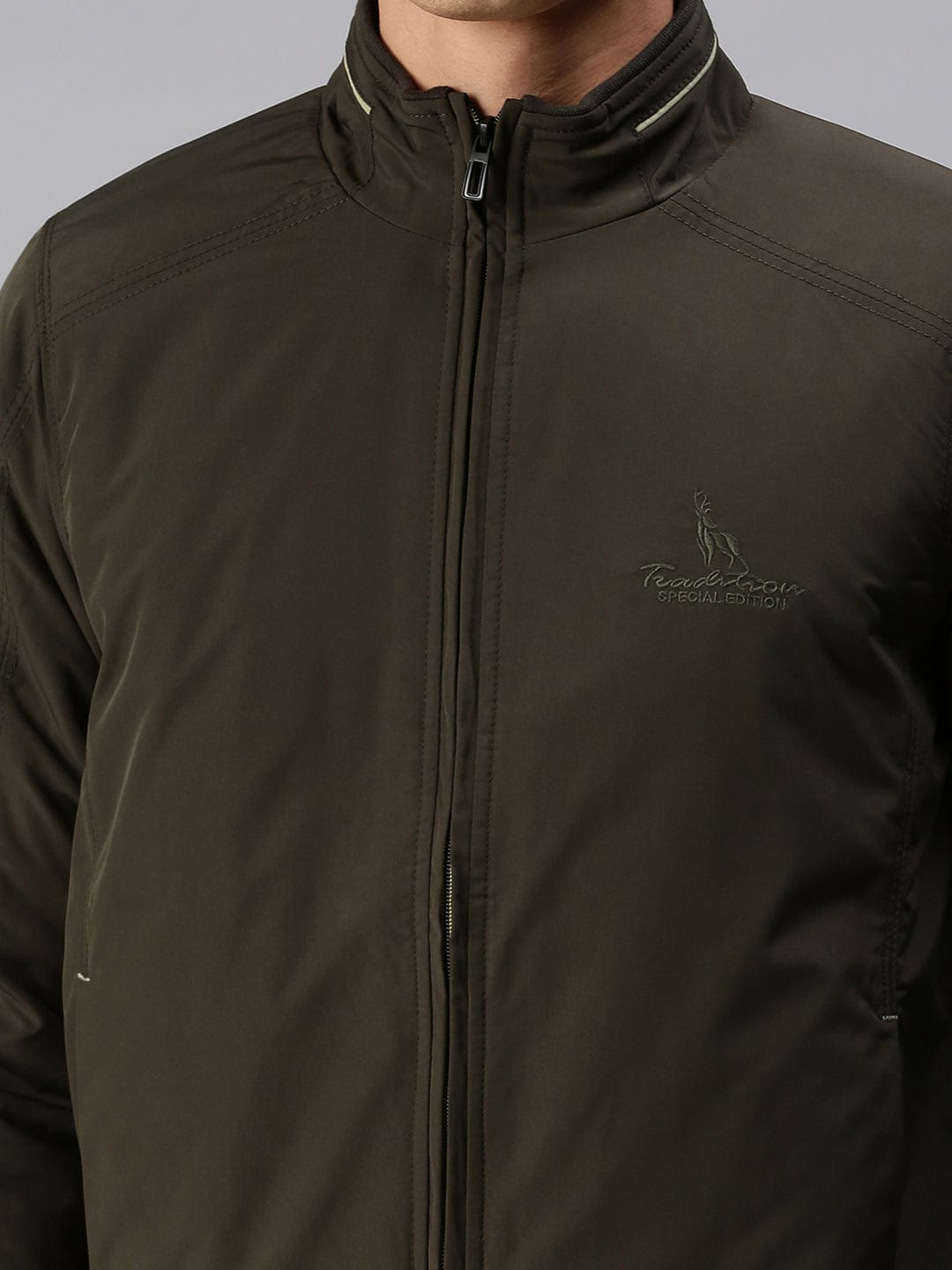 Men's Green Padded Sporty Jacket