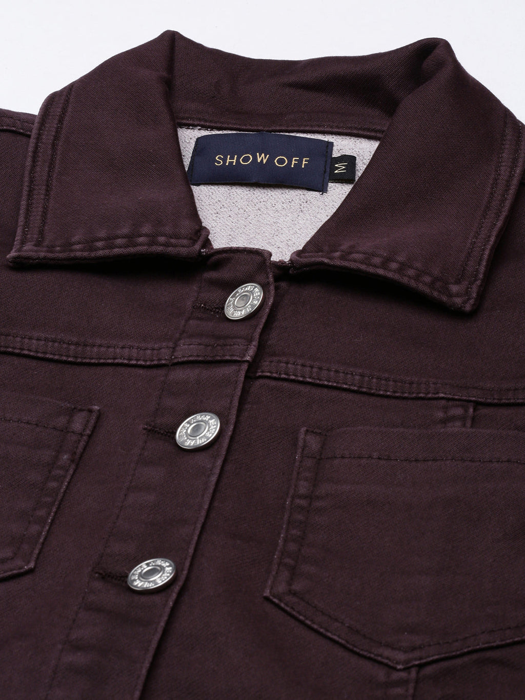 Women's Violet Shirt Collar Cotton Shirt Dress