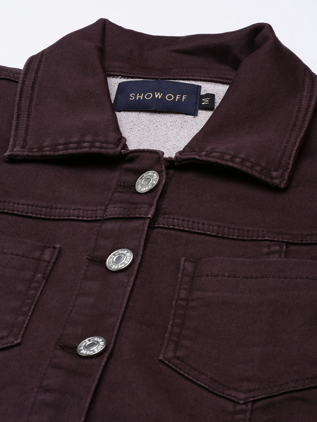 Women's Violet Shirt Collar Cotton Shirt Dress