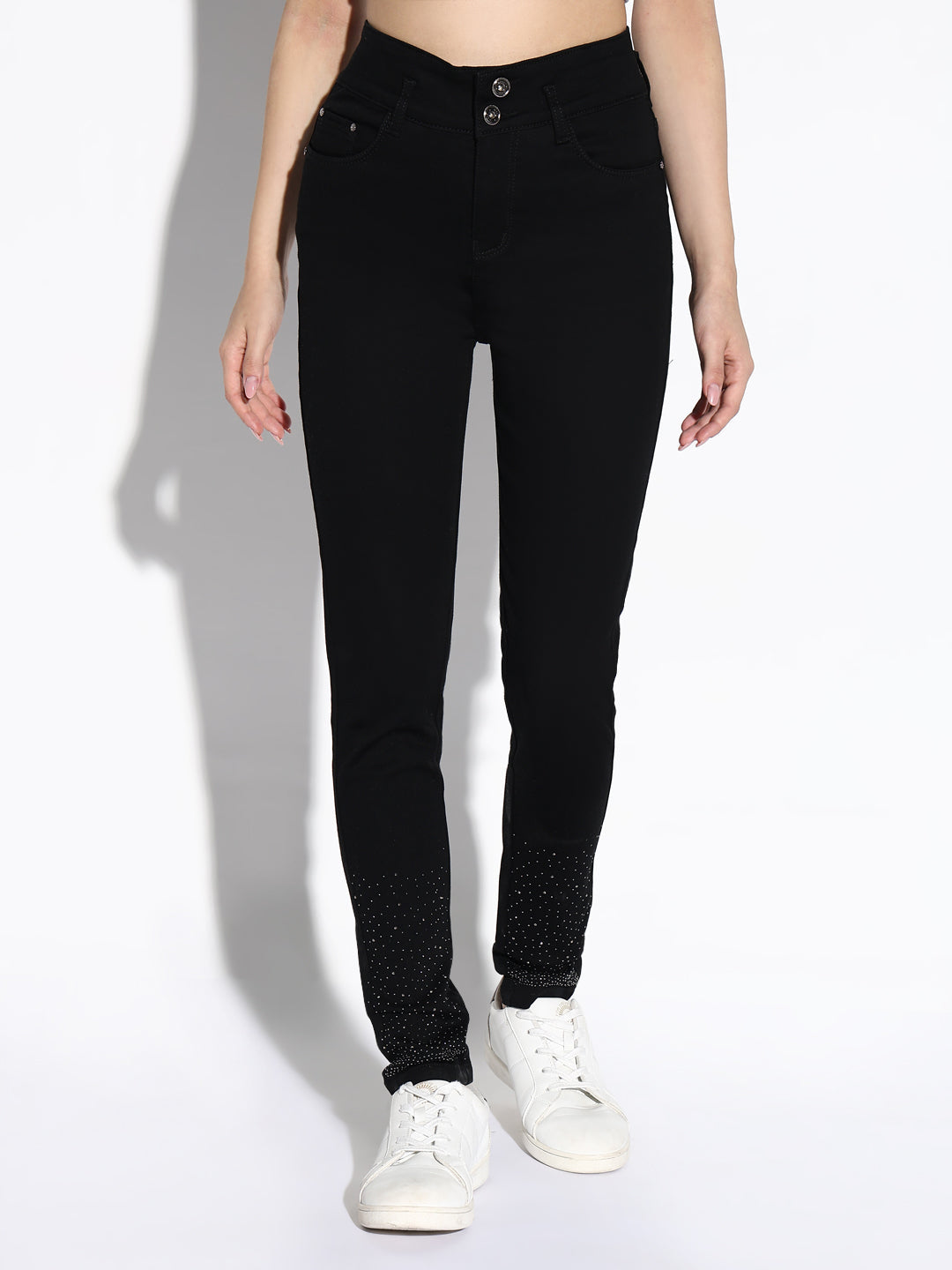 Women's Black Skinny Fit Stretchable Comfort Jeans