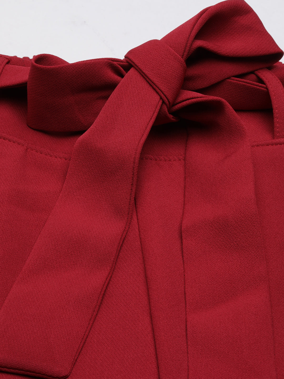 Women's Fuchsia Relaxed Straight Fit Cotton Parallel Trousers