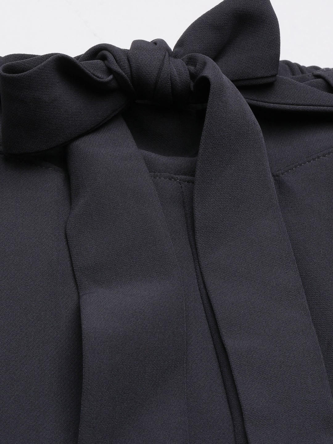 Women's Grey Relaxed Straight Fit Cotton Parallel Trousers