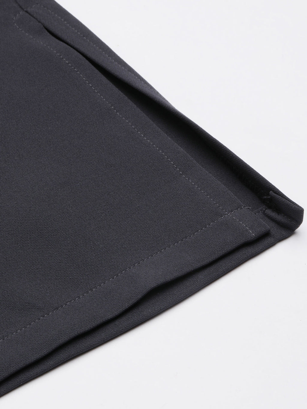 Women's Grey Relaxed Straight Fit Cotton Parallel Trousers