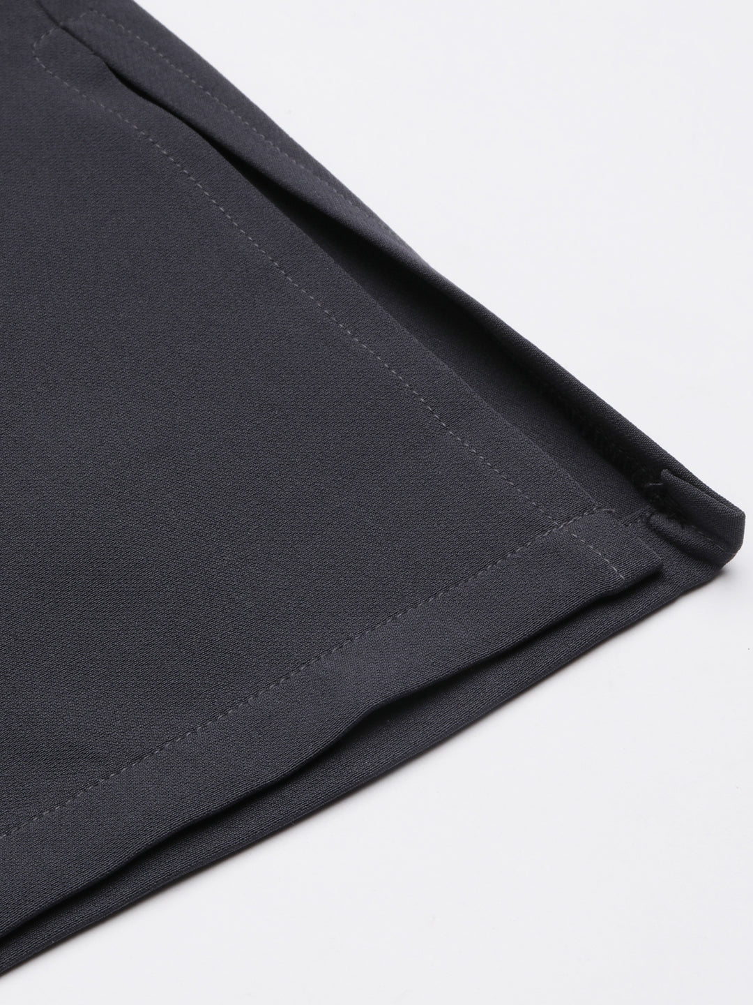 Women's Grey Relaxed Straight Fit Cotton Parallel Trousers