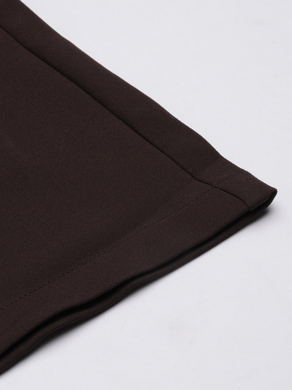 Women's Brown Relaxed Straight Fit Cotton Parallel Trousers