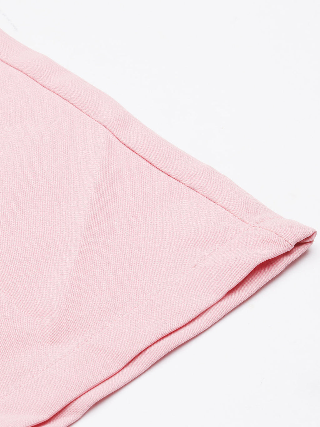 Women's Pink Relaxed Straight Leg Cotton Parallel Trouser