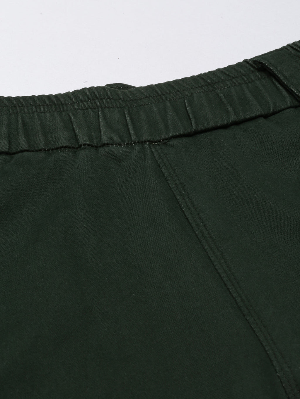 Women's Olive Straight Fit High-Rise Trousers