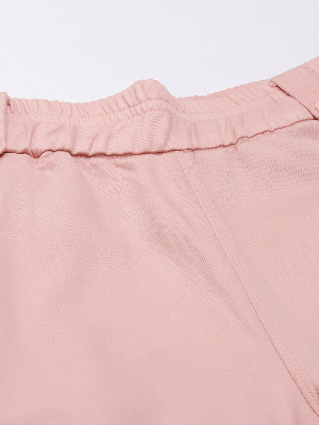 Women's Peach Straight Fit High-Rise Trousers