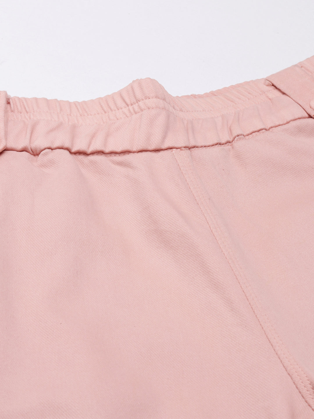Women's Peach Straight Fit High-Rise Trousers