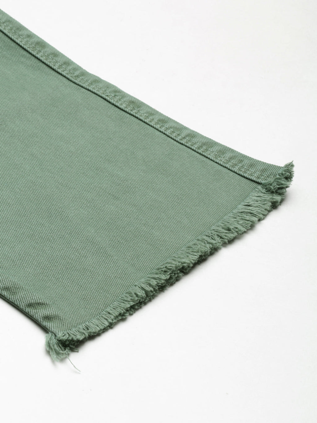 Women's Green Straight Fit Mid-Rise Denim Jeans