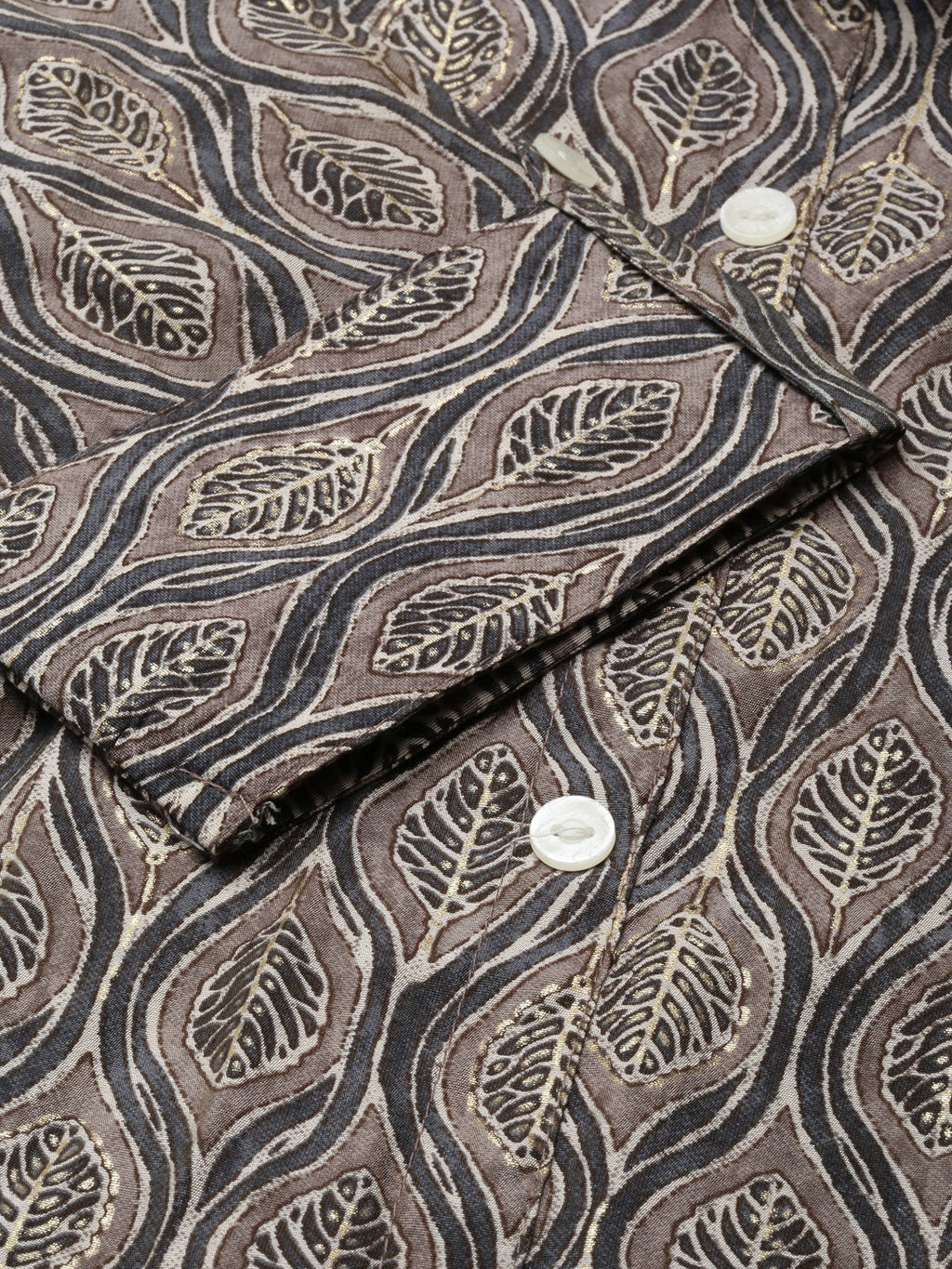 Women's A-Line Grey Ethnic Motifs Kurta