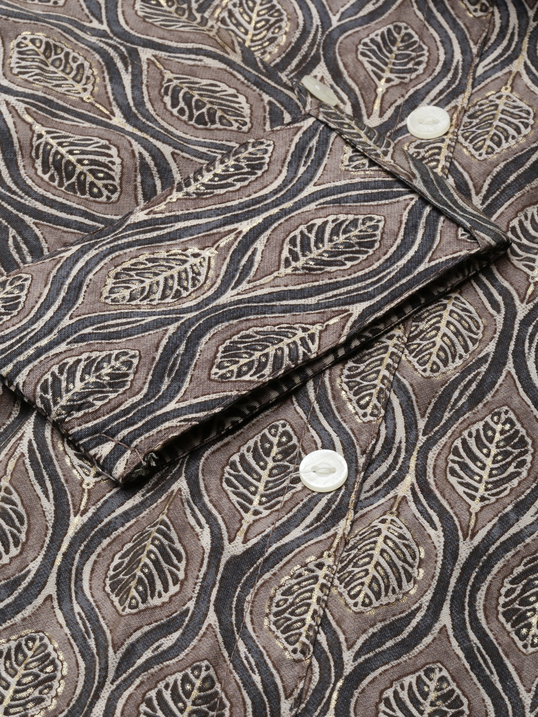 Women's A-Line Grey Ethnic Motifs Kurta