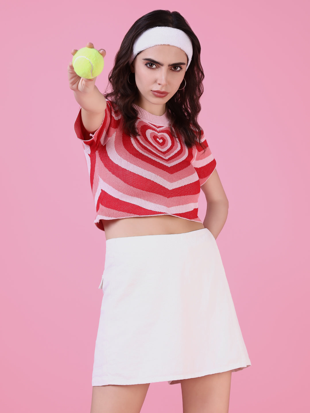 Women's Peach Crop Top