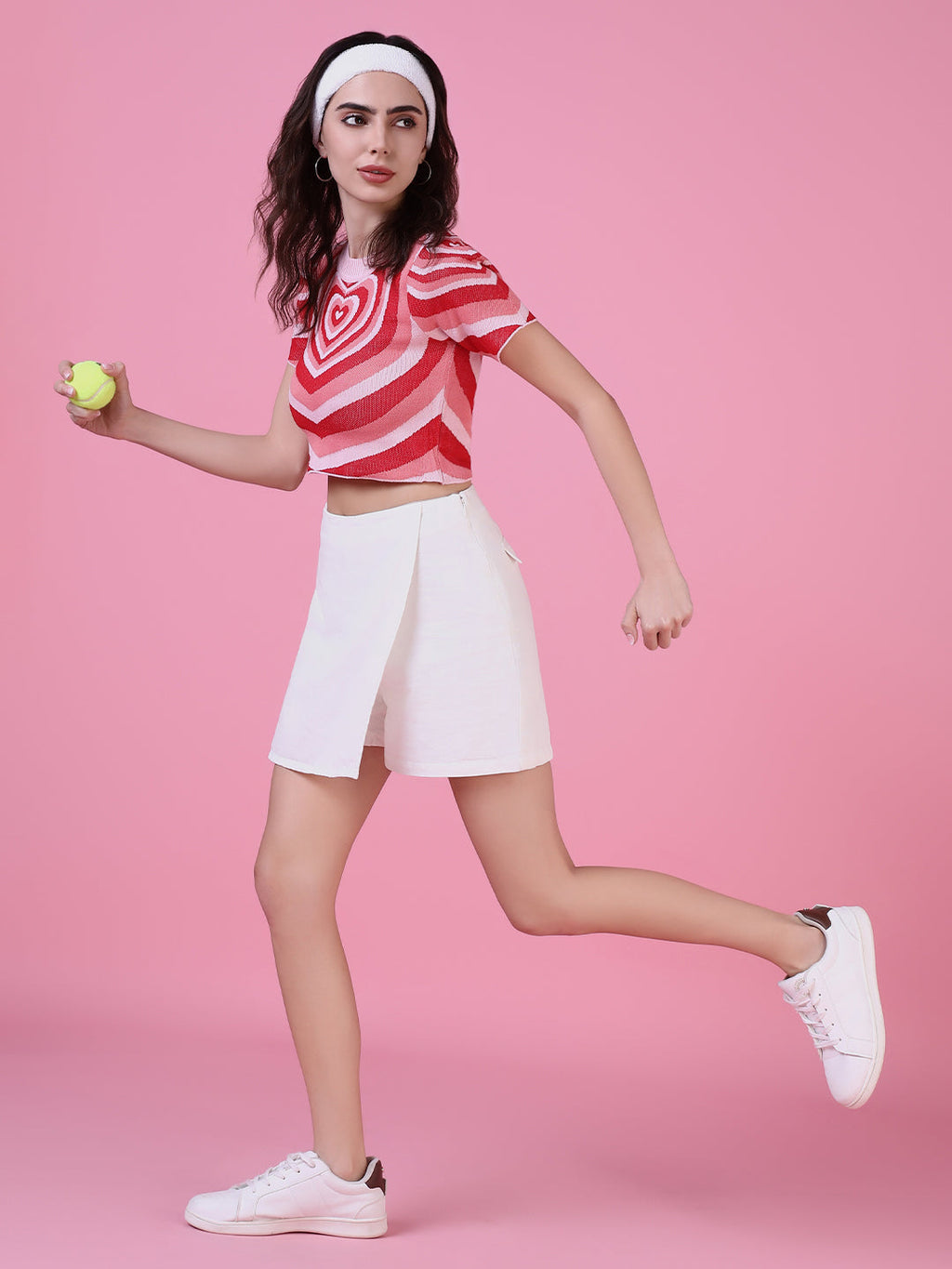 Women's Peach Crop Top