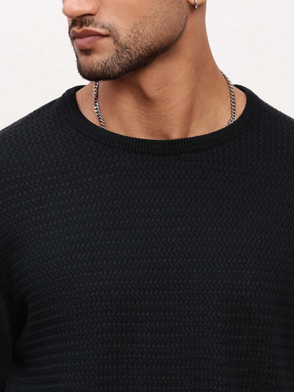 Men's Green Gradient knitted Sweater