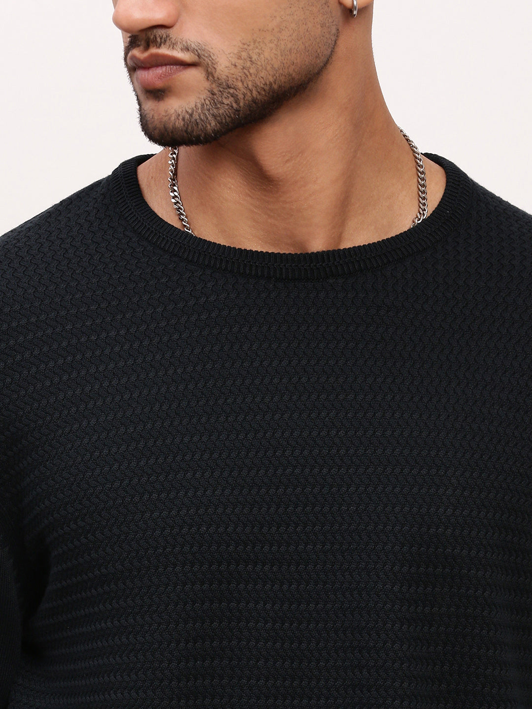 Men's Green Gradient knitted Sweater