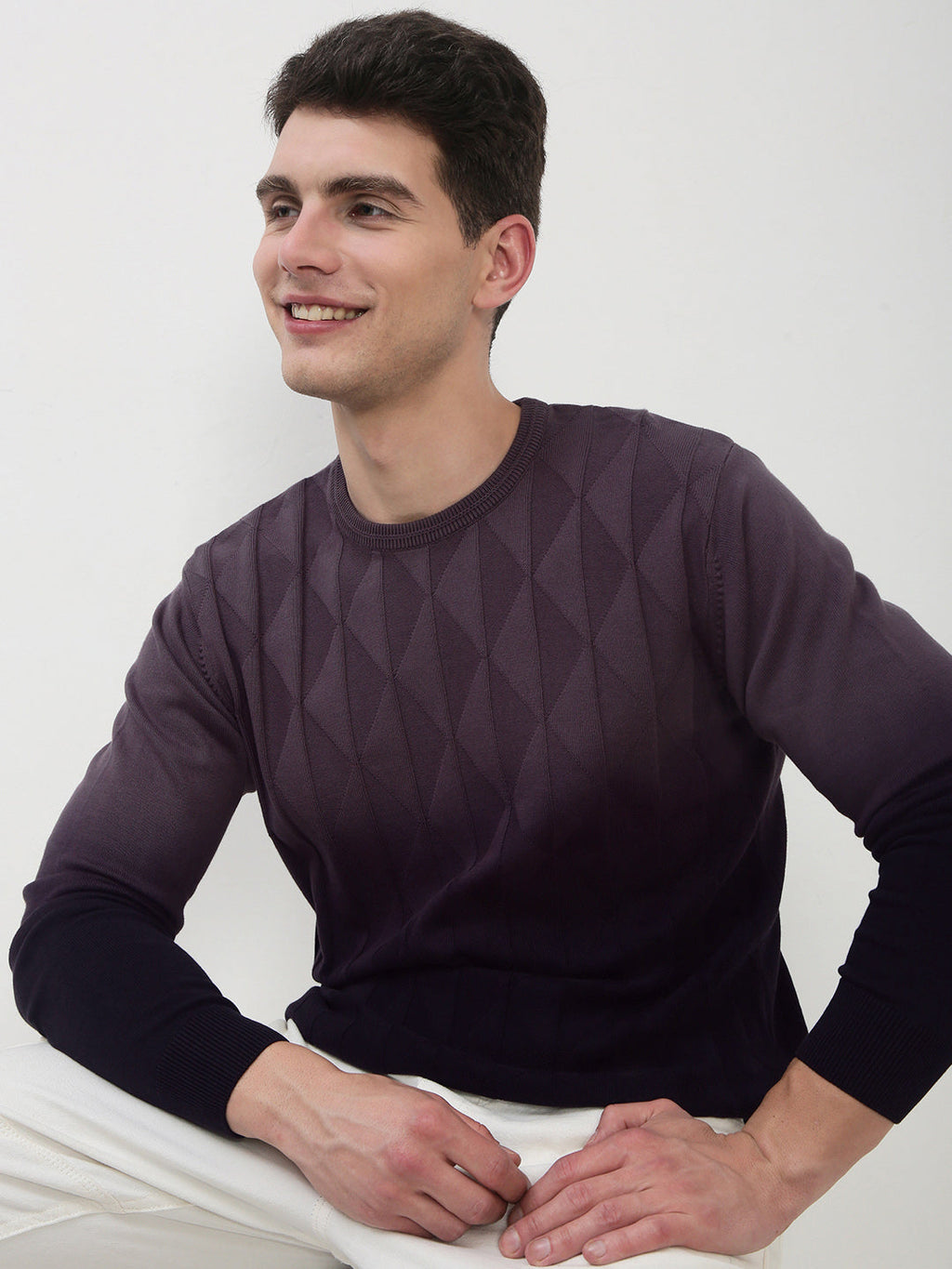 Men's Purple Ombre Sweater