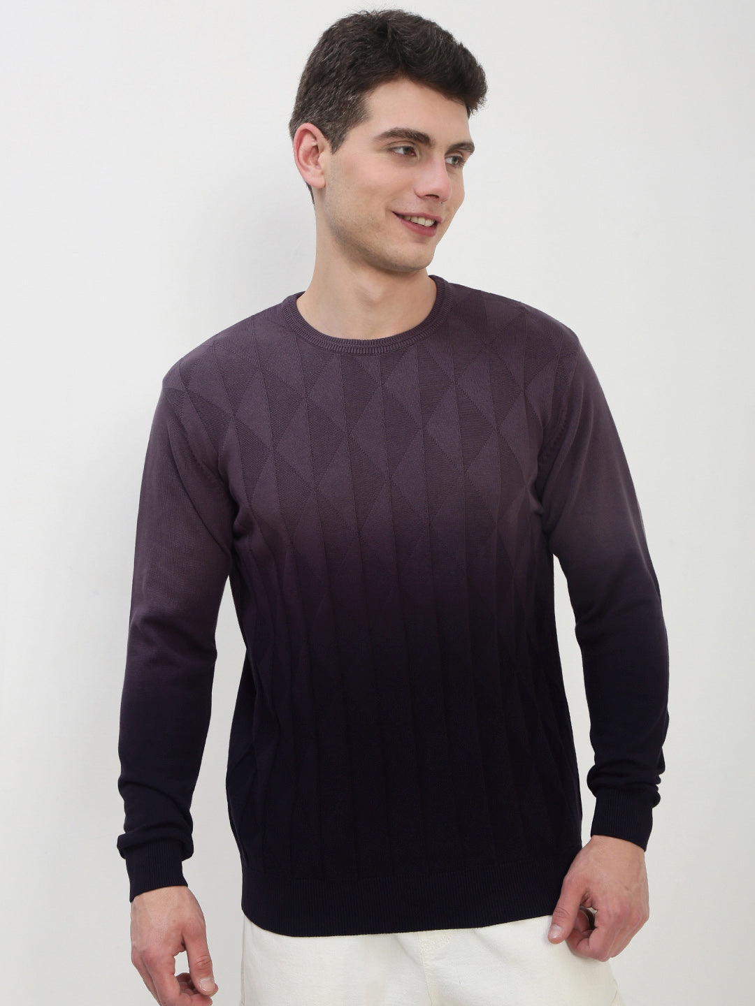 Men's Purple Ombre Sweater