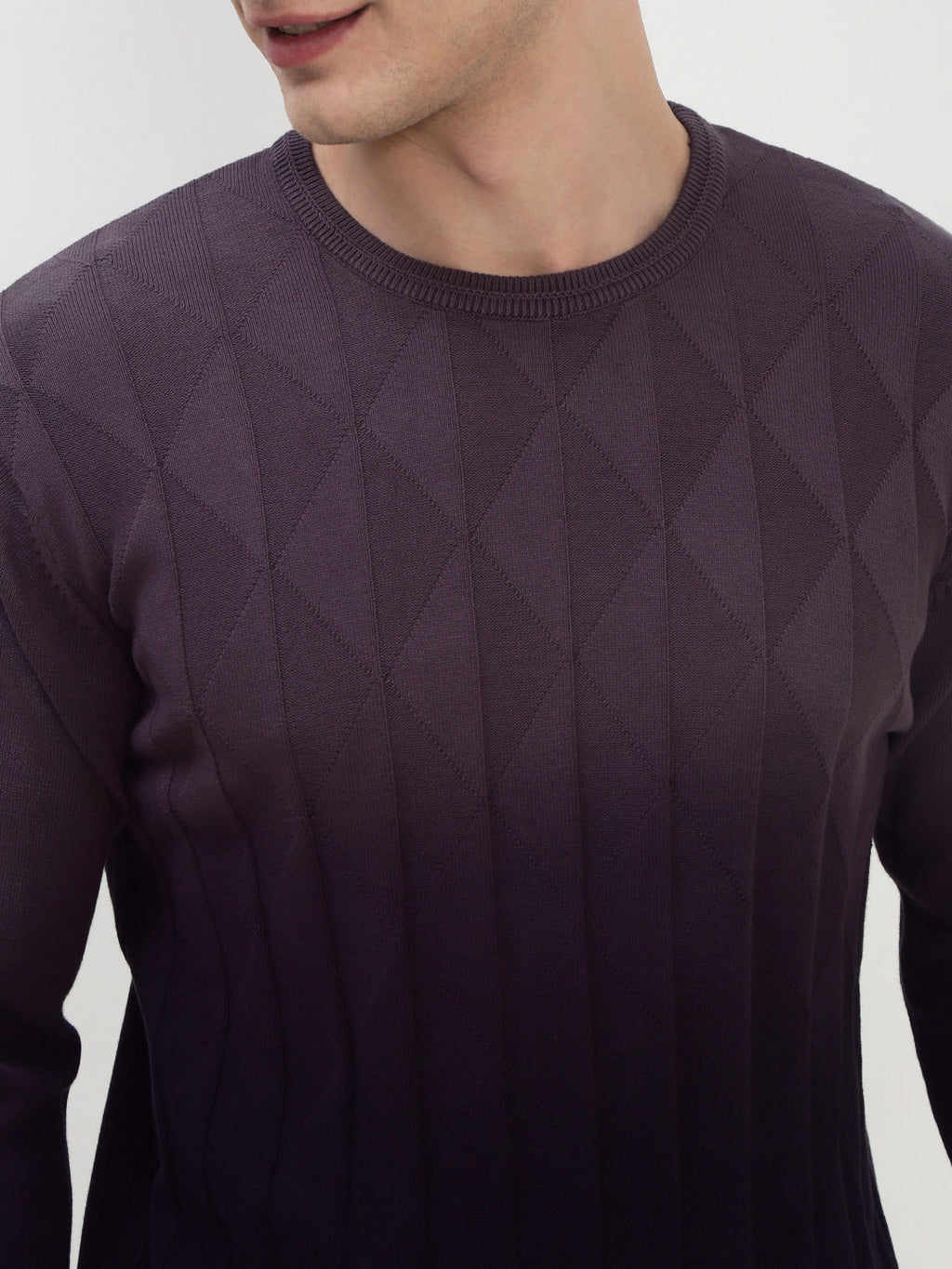 Men's Purple Ombre Sweater