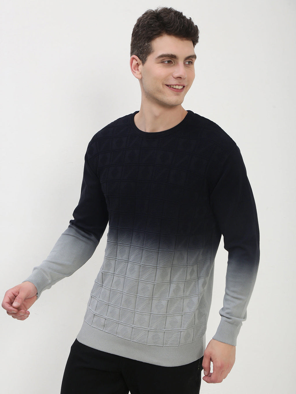 Men's Black Ombre Sweater
