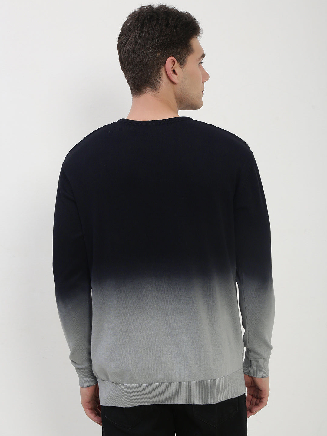 Men's Black Ombre Sweater