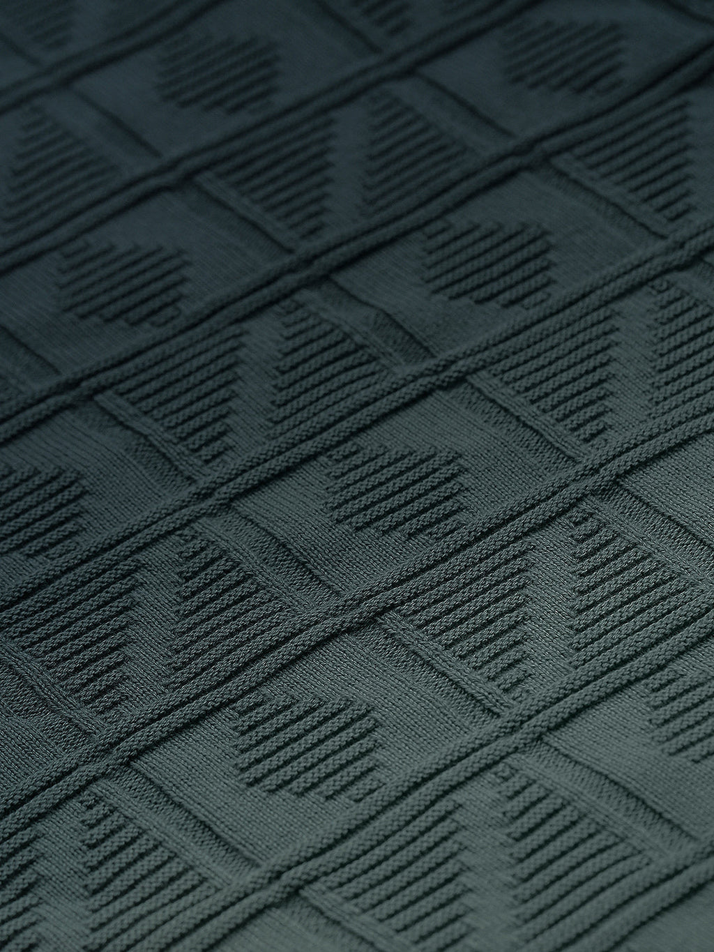 Men's Green Ombre Textured Sweater