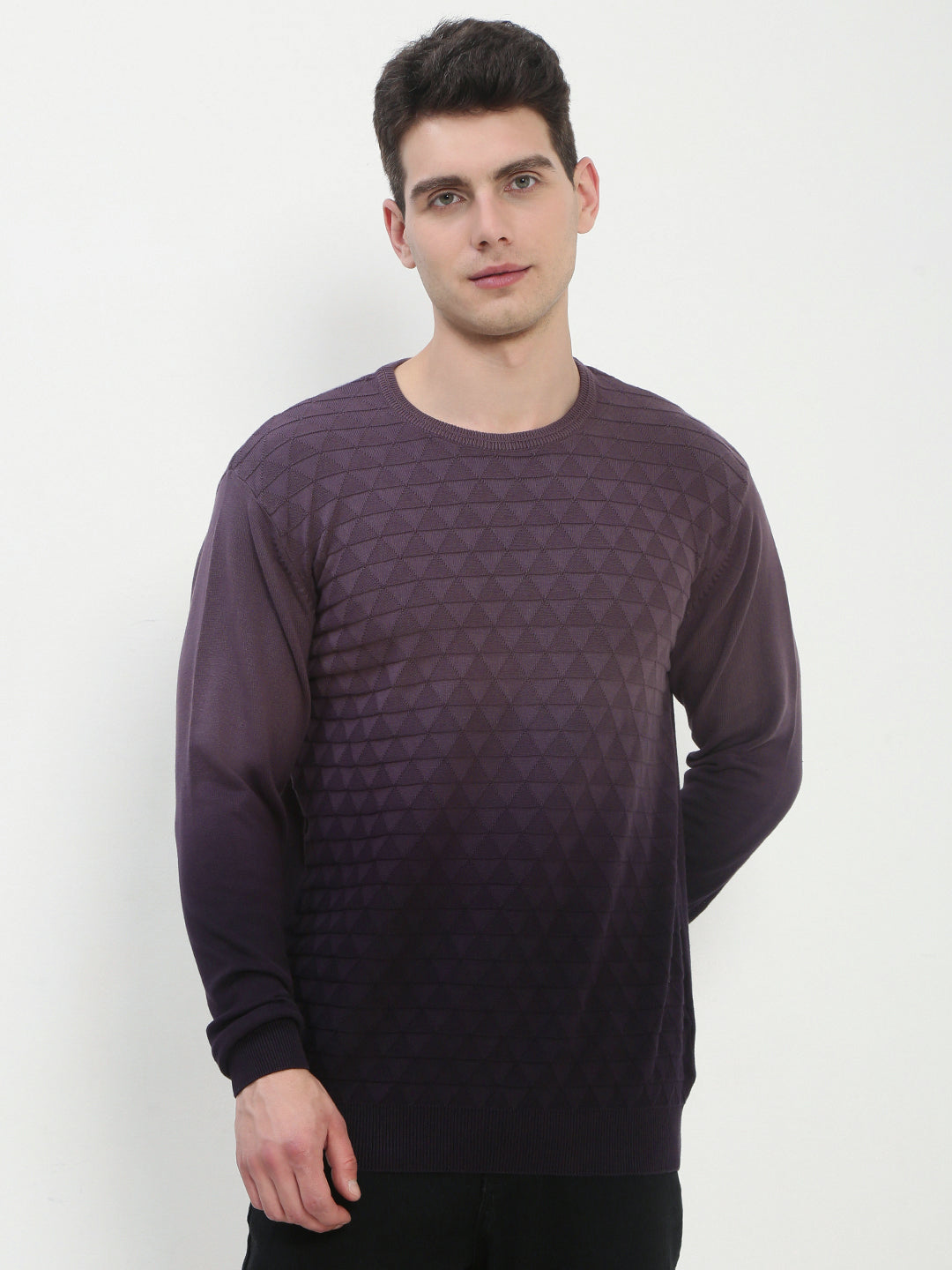 Men's Purple Ombre Sweater
