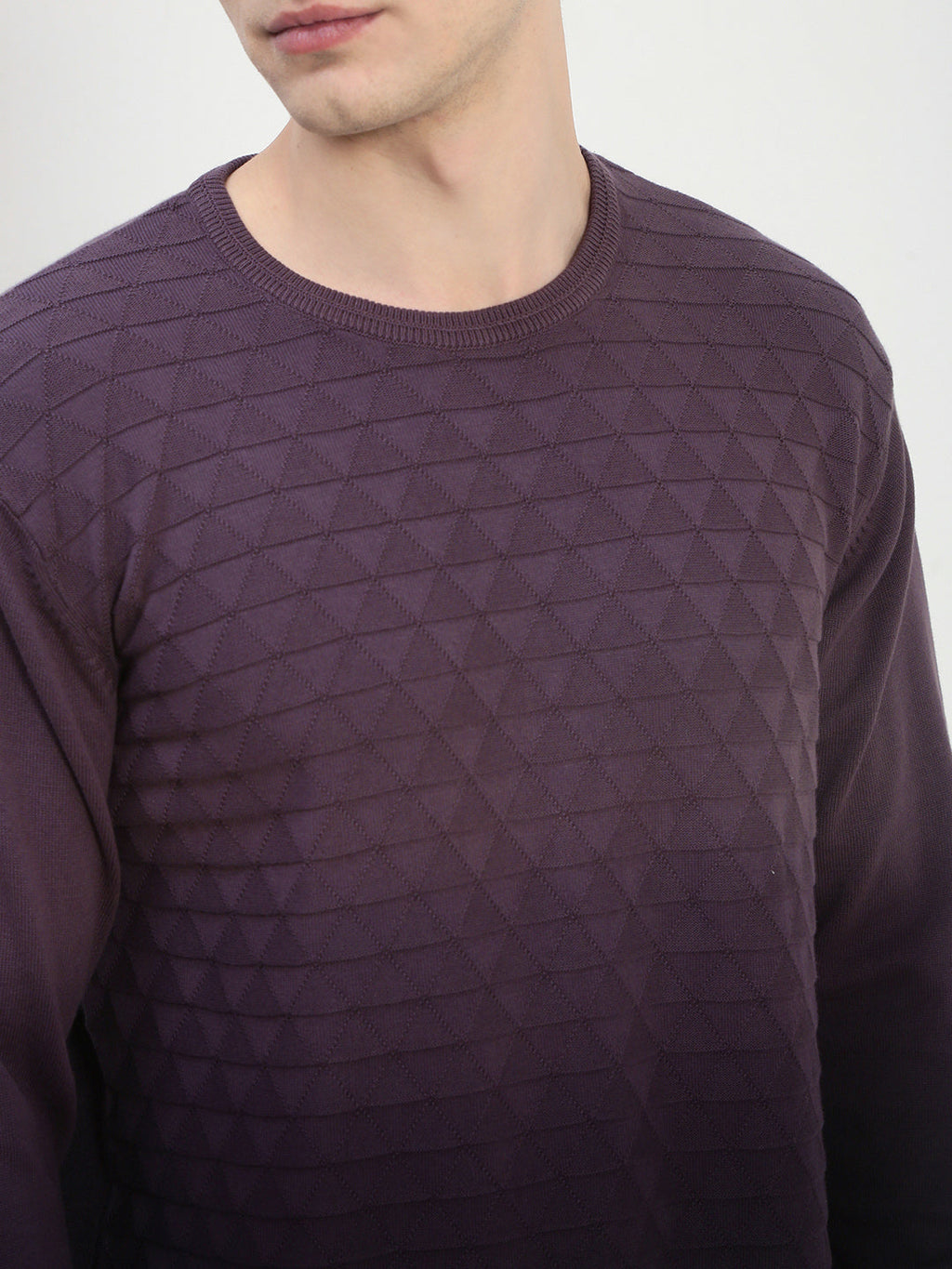 Men's Purple Ombre Sweater