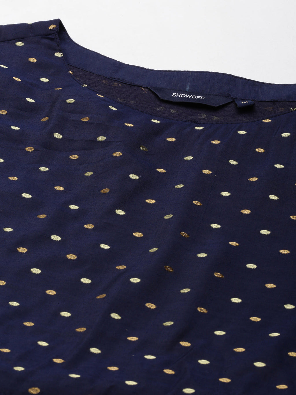 Women's Navy Blue Solid Anarkali Kurta