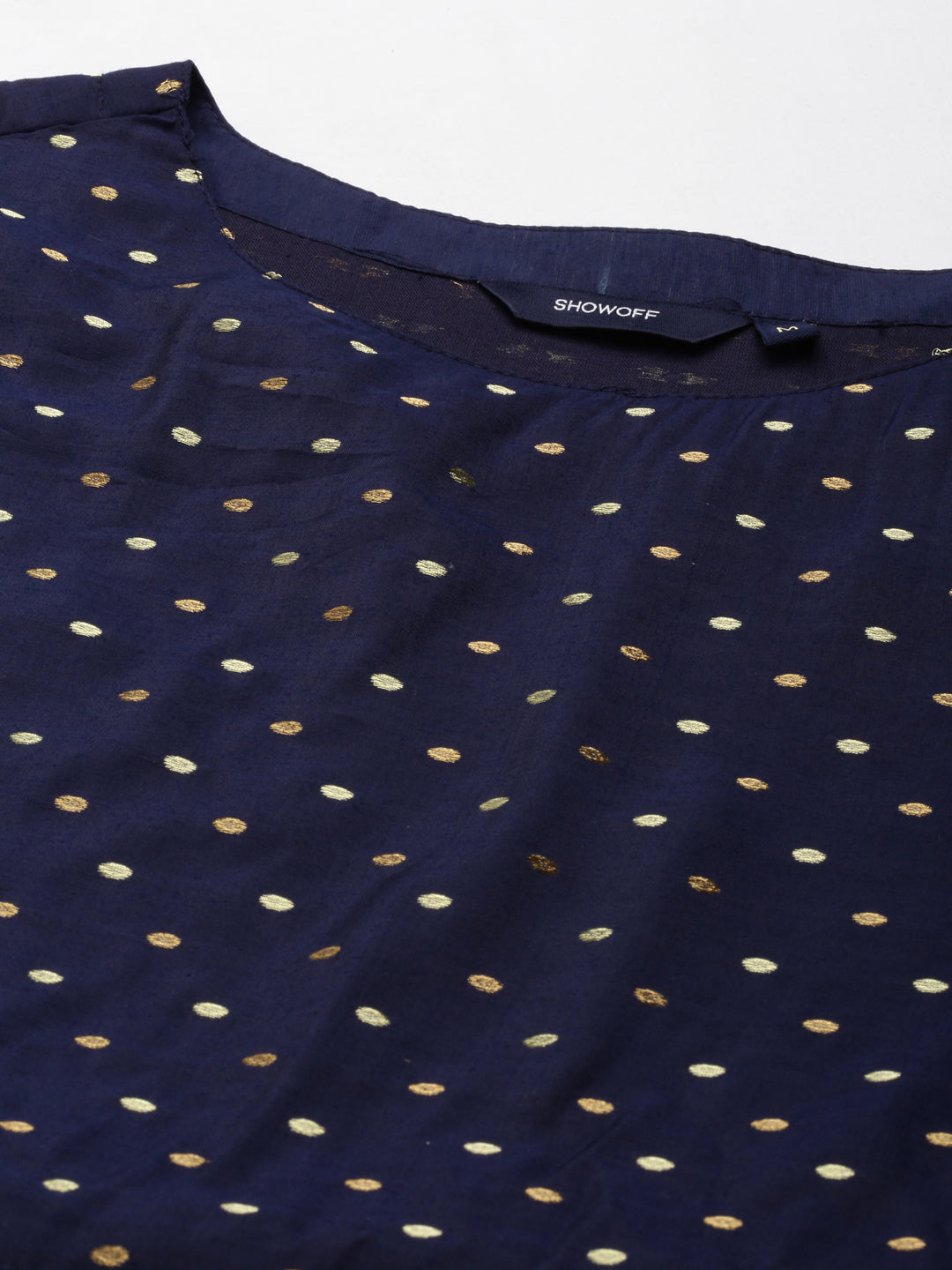 Women's Navy Blue Solid Anarkali Kurta