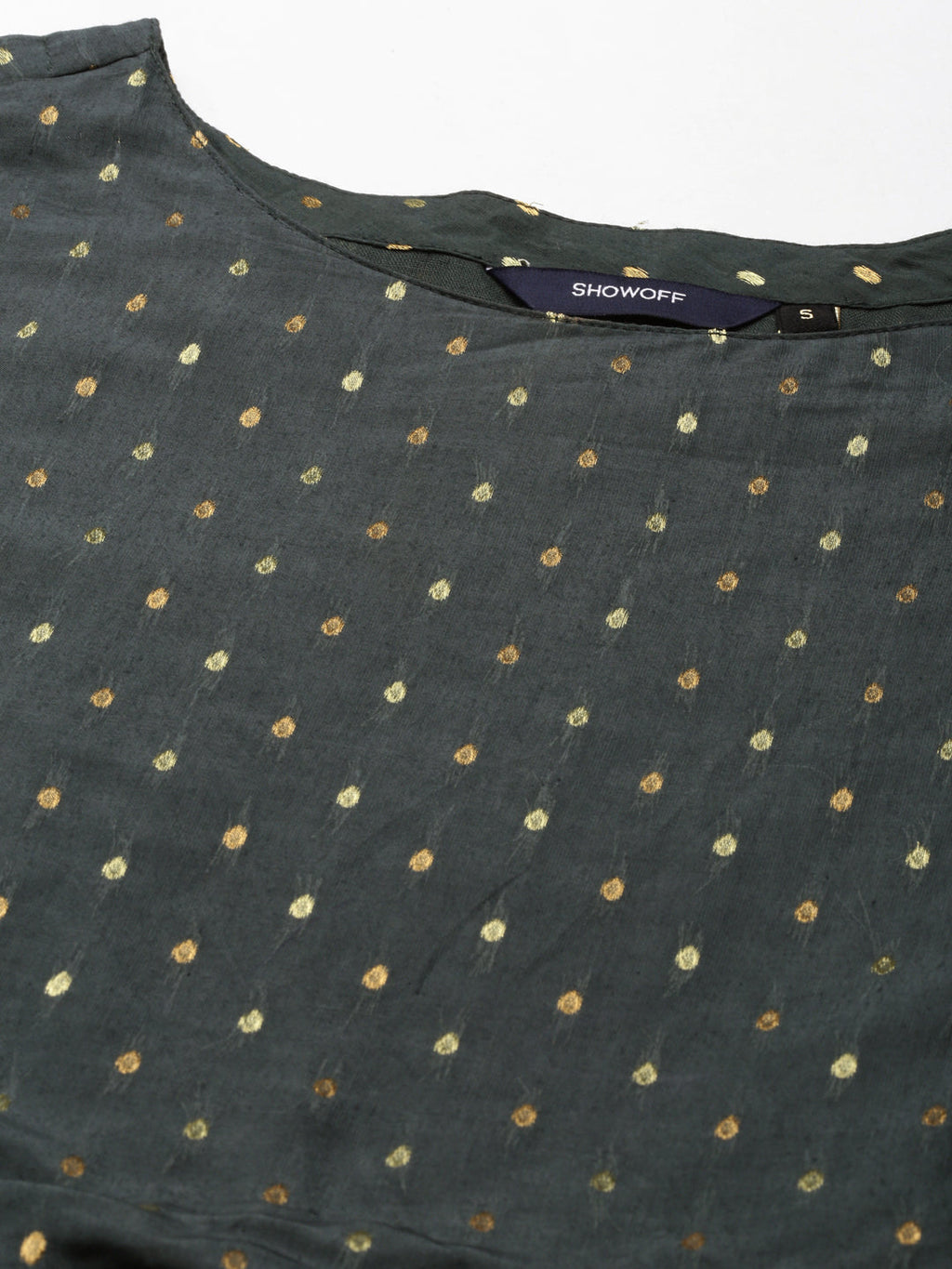 Women's Teal Tiered Brocade Anarkali Kurta