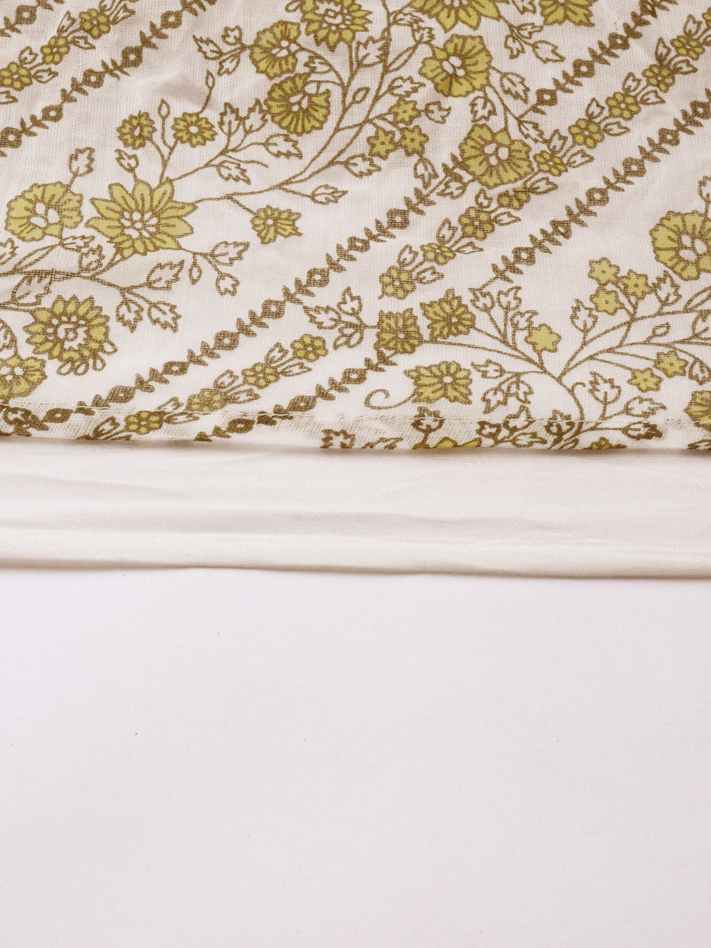 Women's Yellow Floral Printed A-Line Kurta