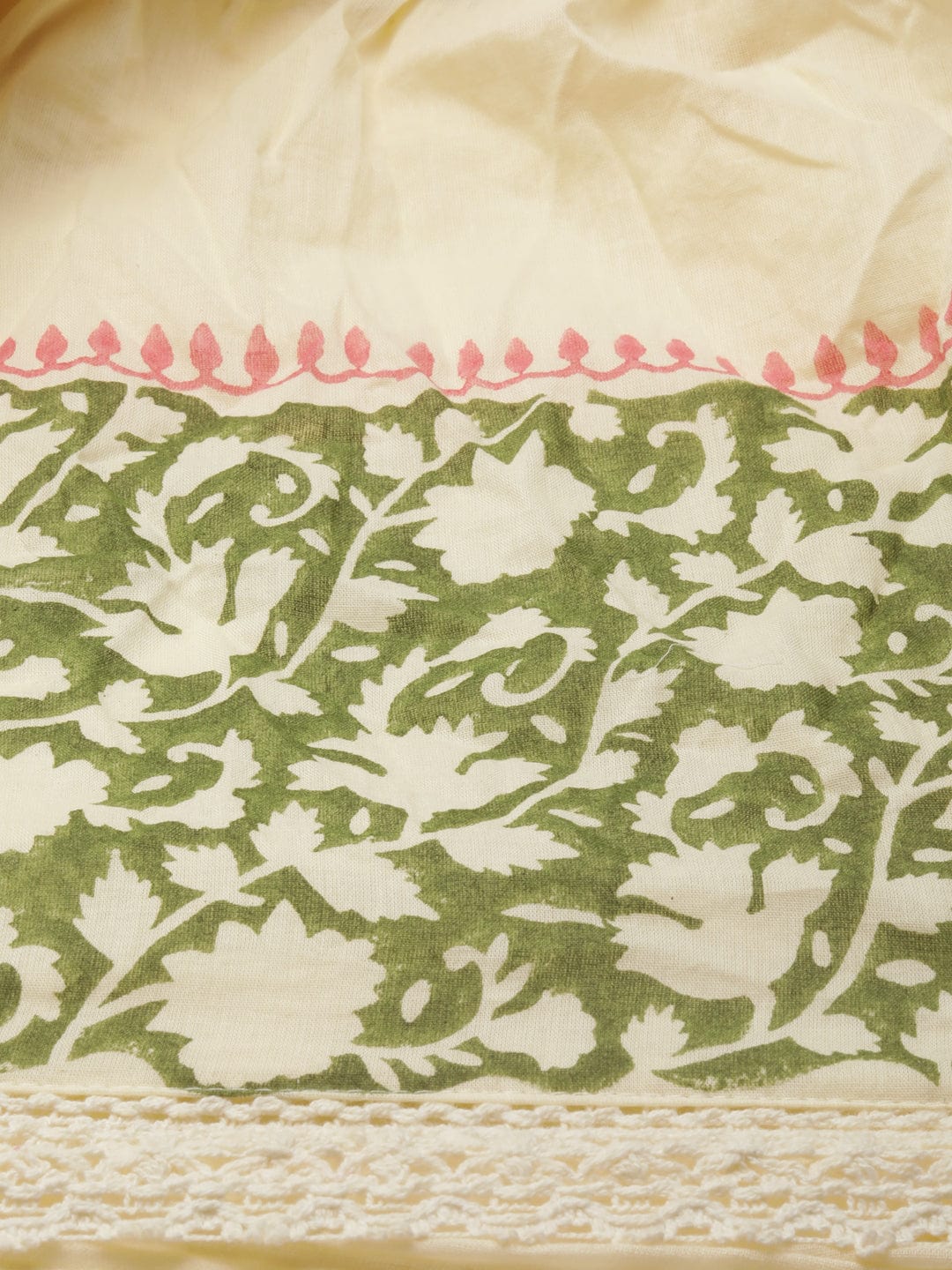 Women's Mandarin Collar Solid Empire Cream Kurta