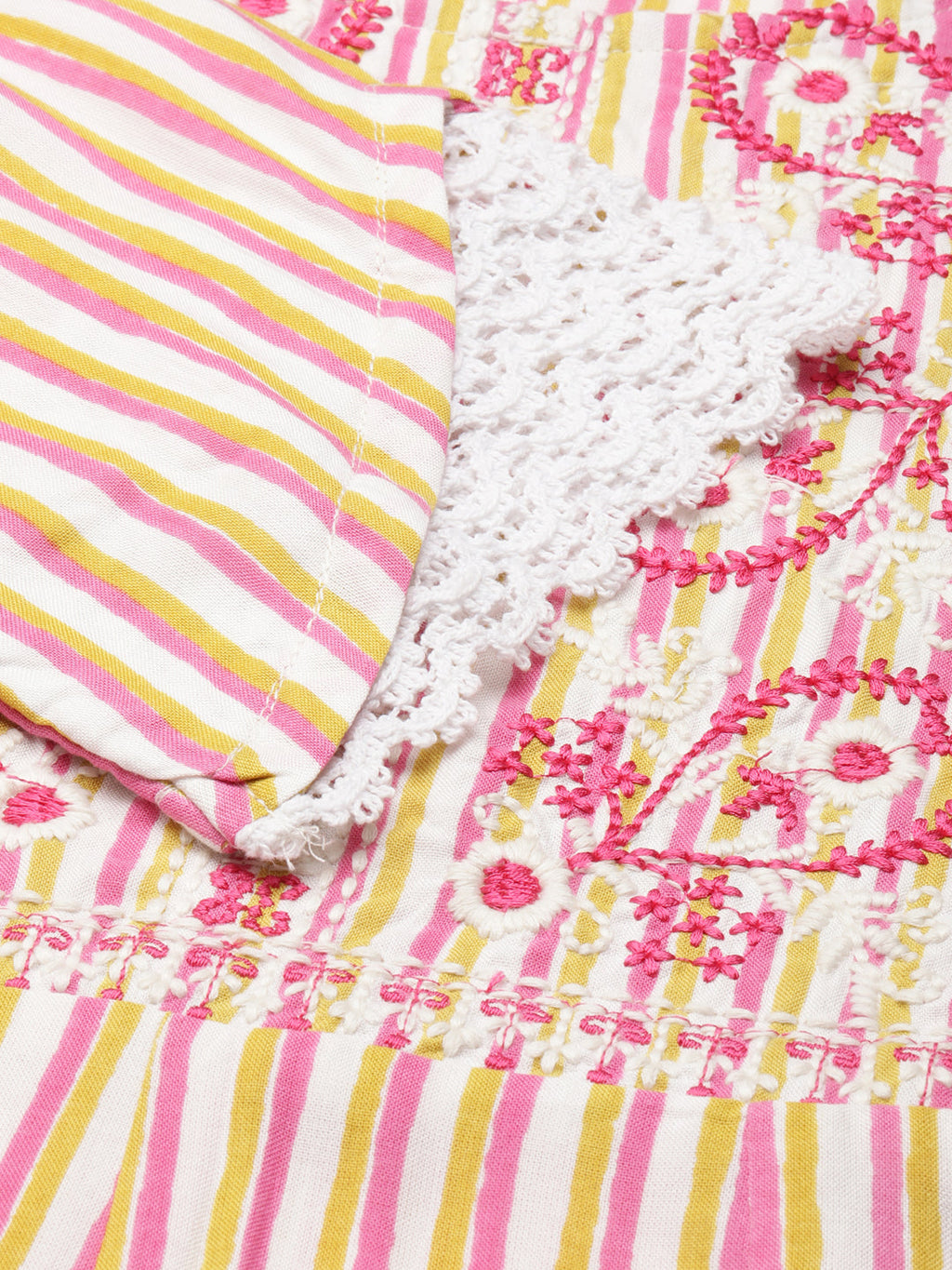 Women's Multi Striped A-Line Kurta