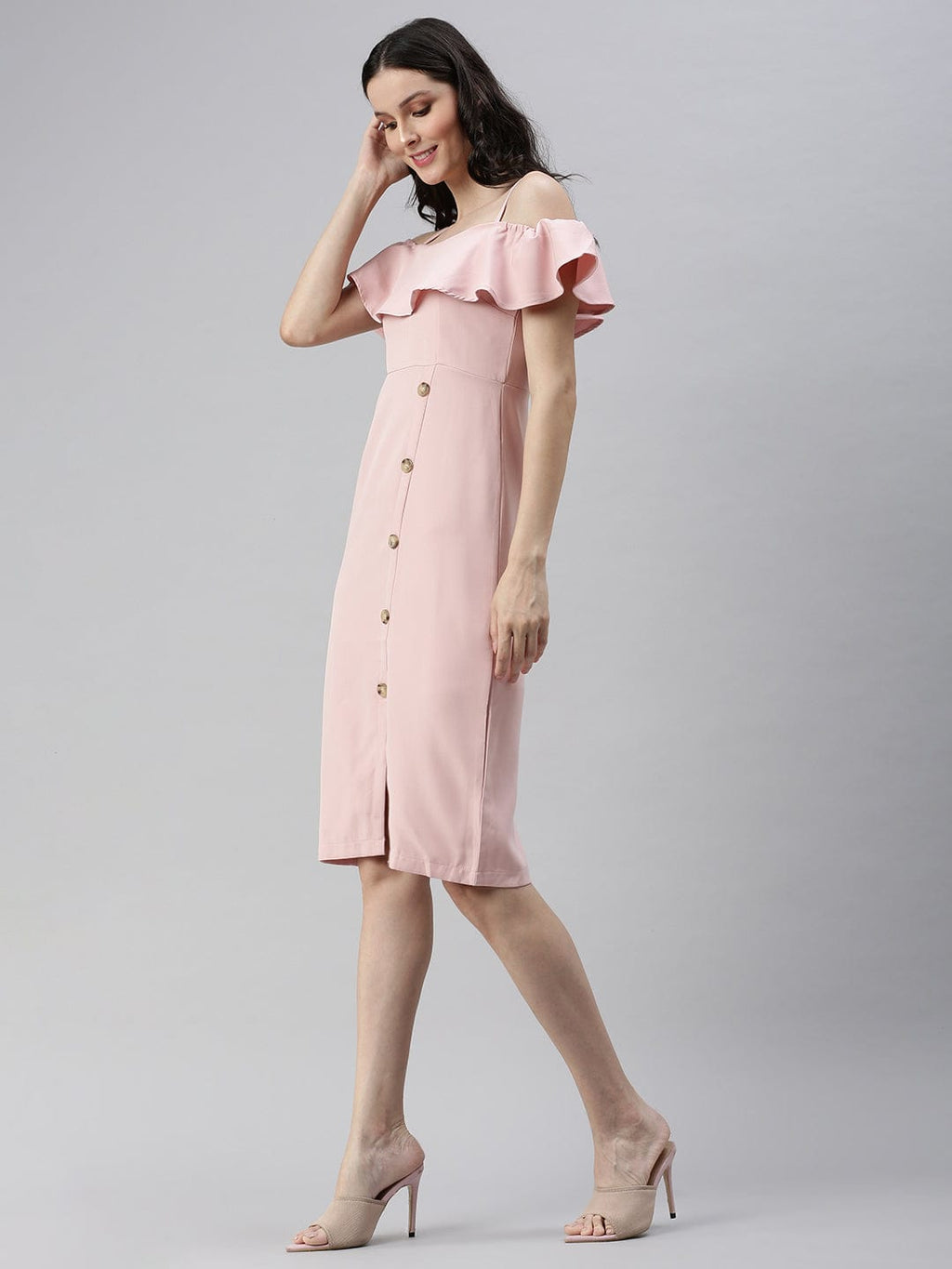 Women's Pink A-Line Dress