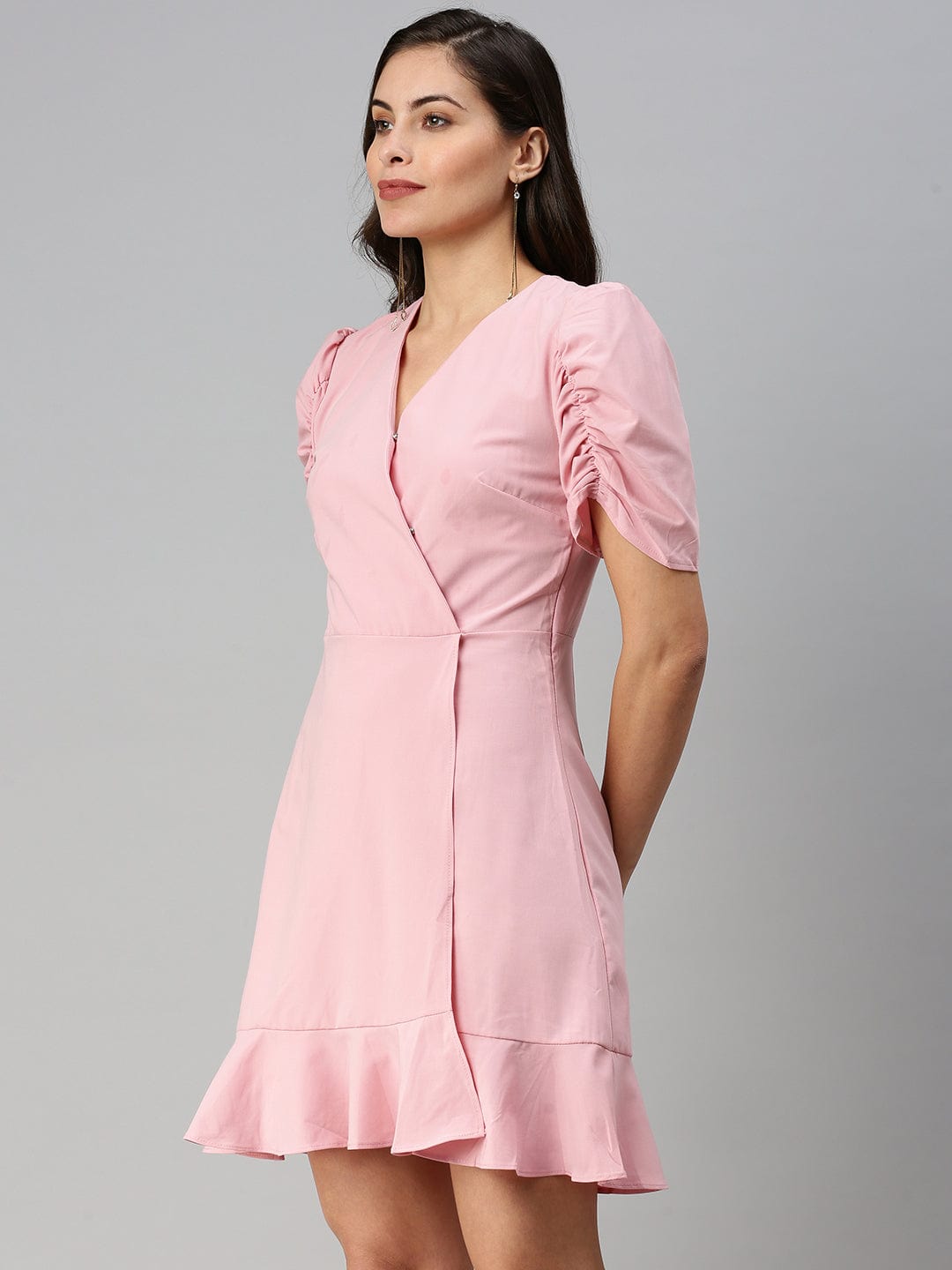 Women's Pink A-Line Dress