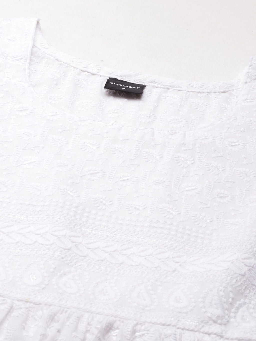 Women's Solid Empire White Kurta