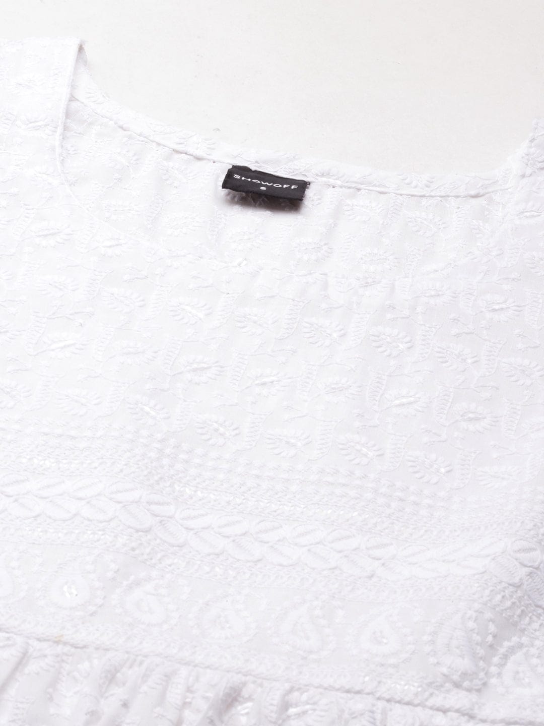 Women's Solid Empire White Kurta