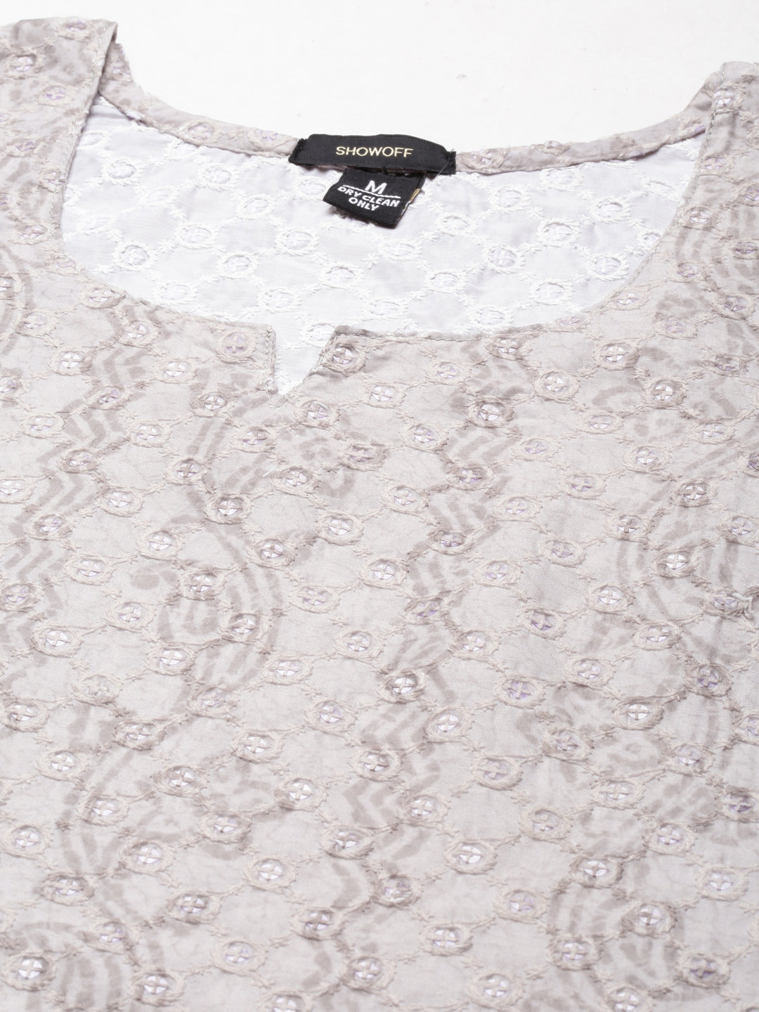 Women's Sea Green Embroidered Straight Kurta