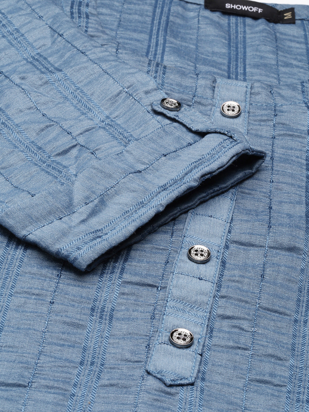 Women's Blue Solid Straight Kurta