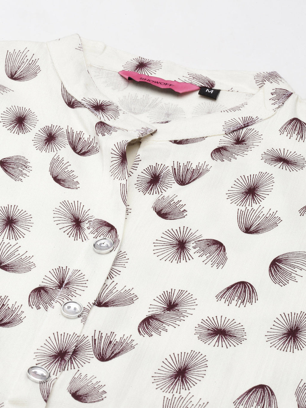 Women's Beige Printed Straight Kurta