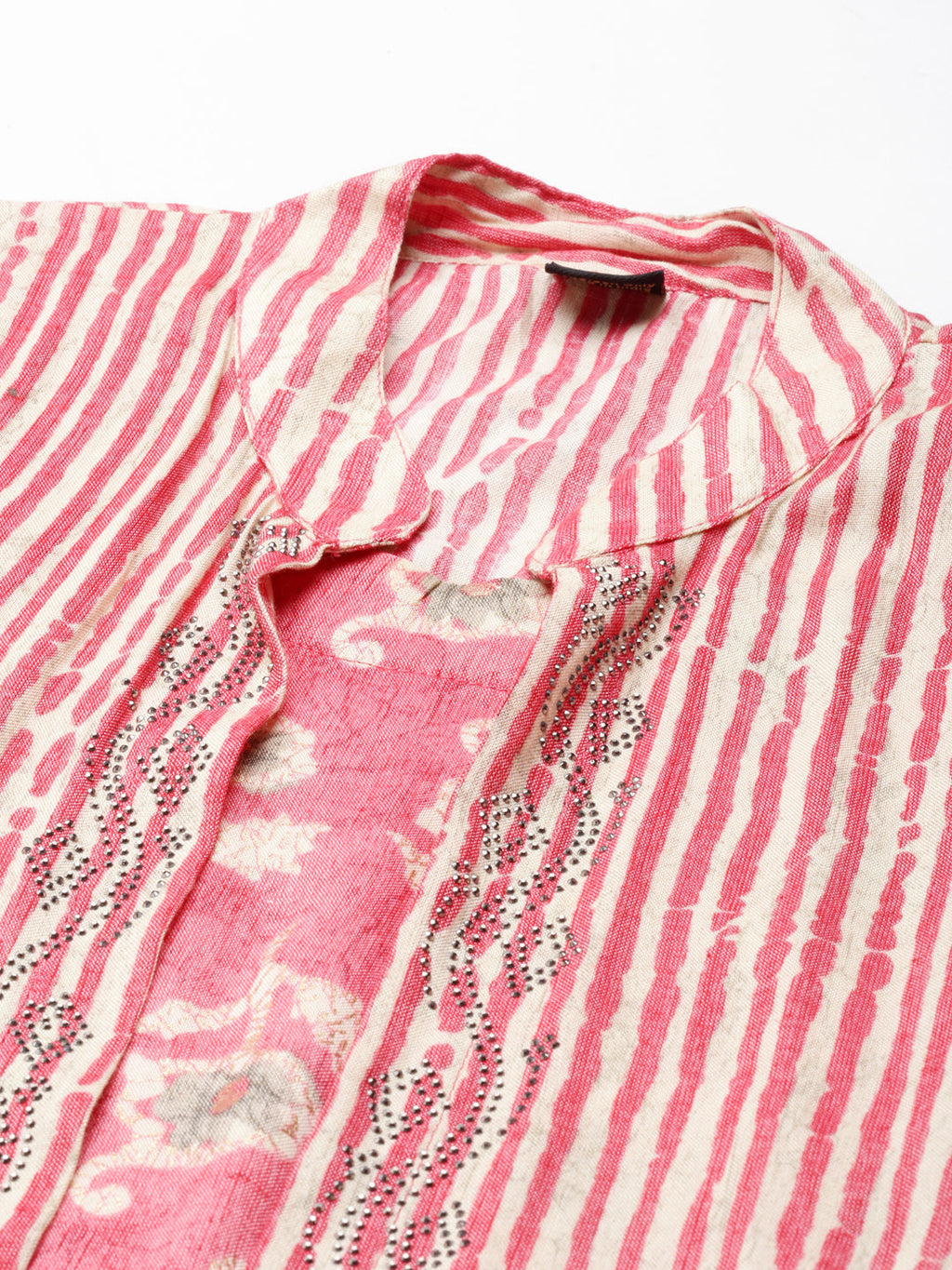 Women's Coral Printed Anarkali Kurta