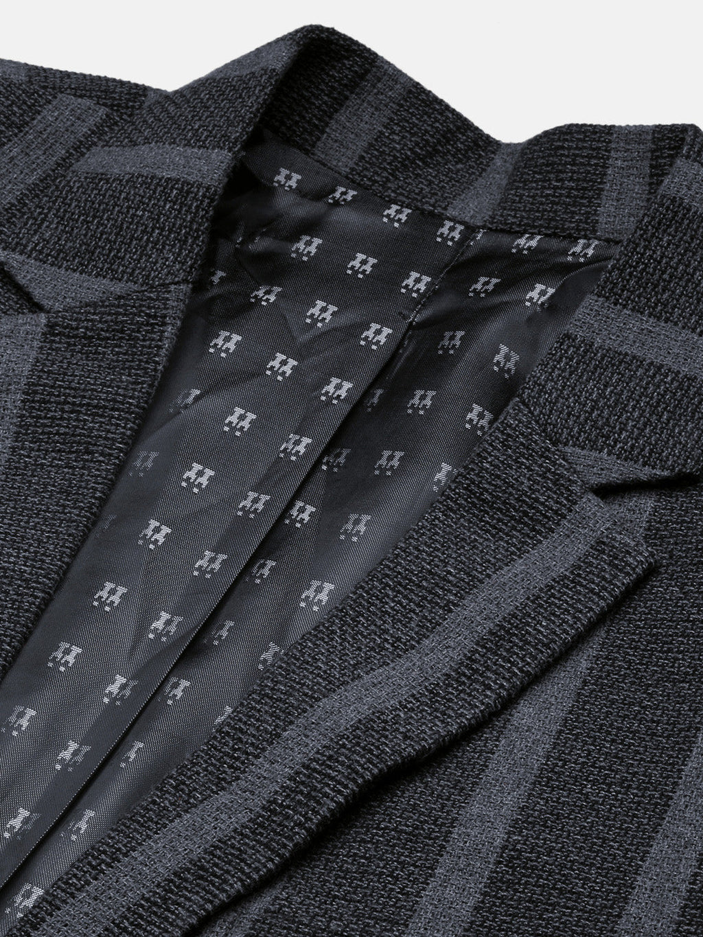 Men's Charcoal Slim Fit Single Breasted Blazer