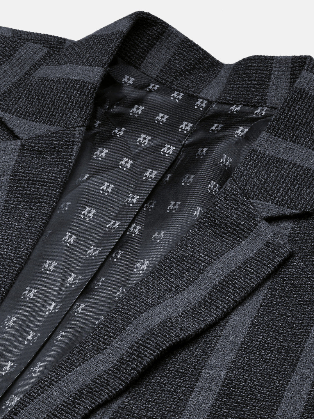 Men's Charcoal Slim Fit Single Breasted Blazer