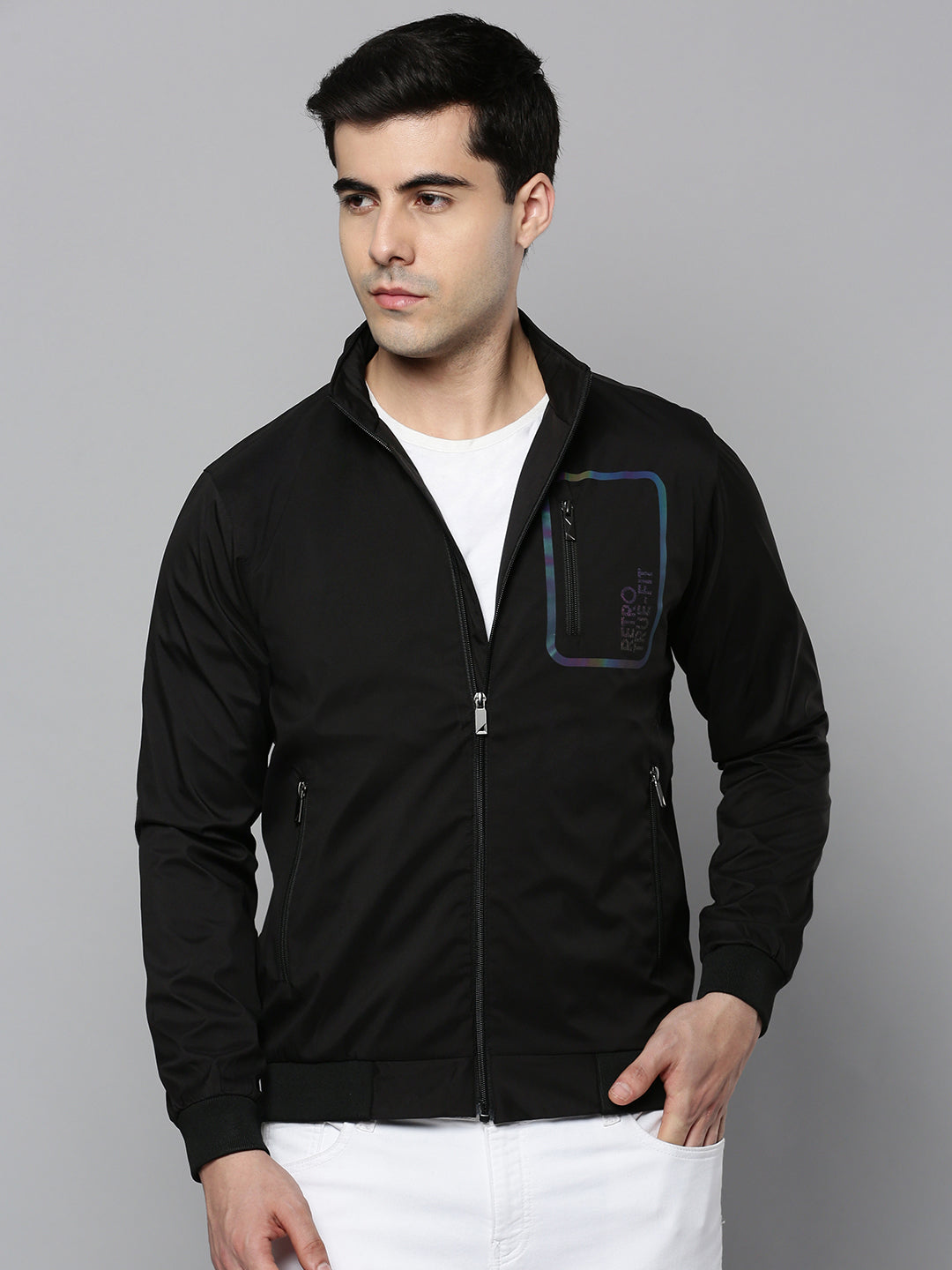 Men's Black Bomber Jacket