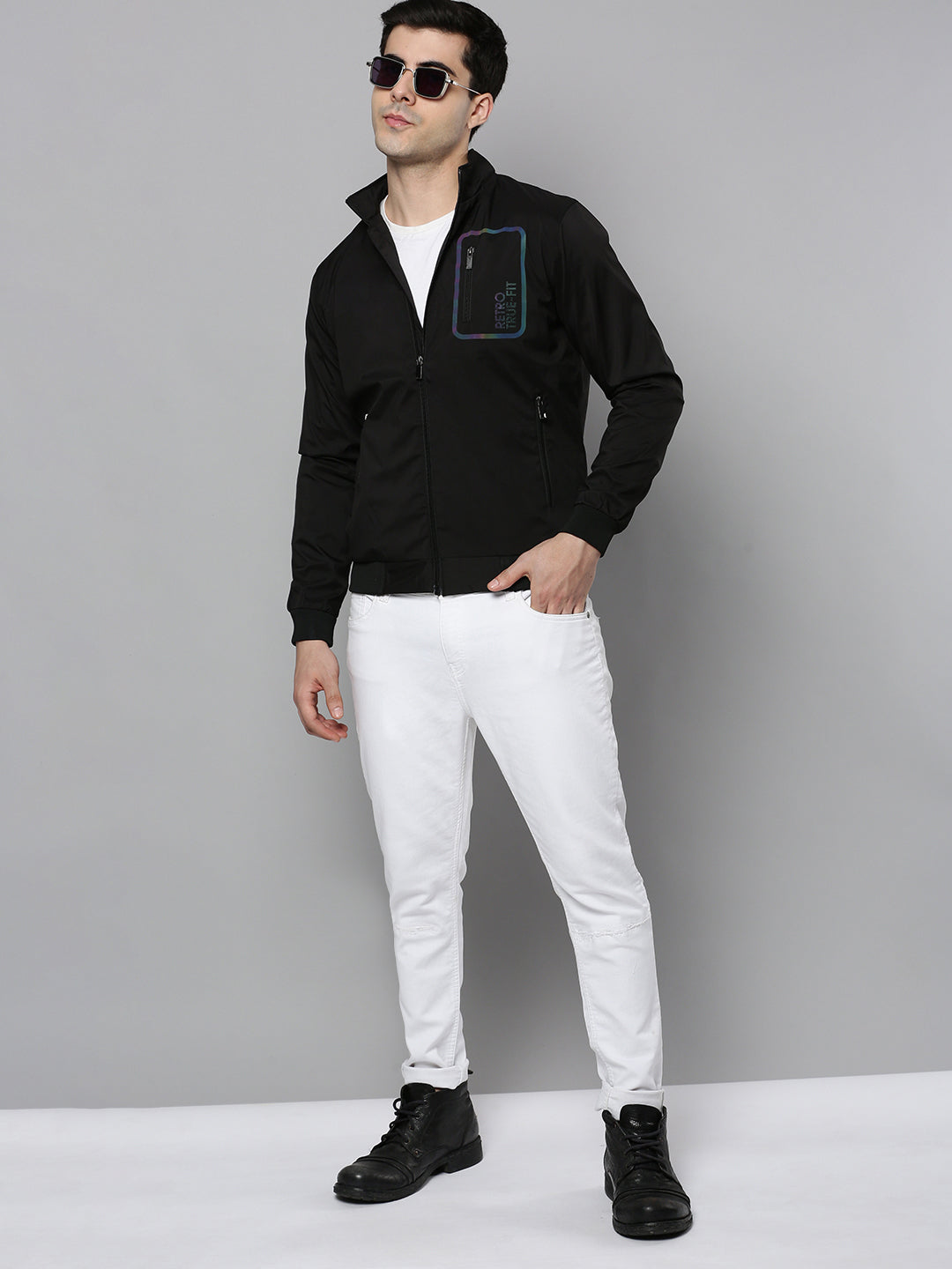 Men's Black Bomber Jacket